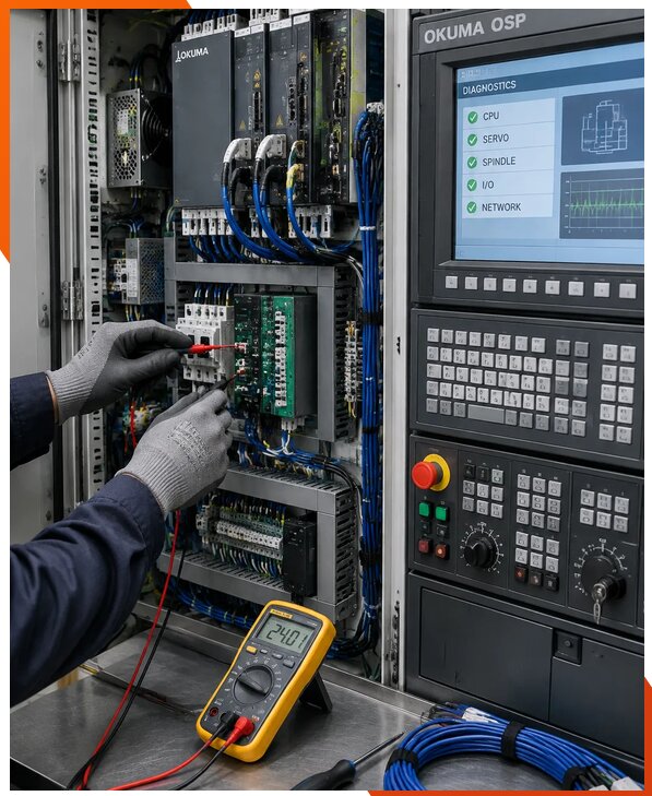 Ремонт систем ЧПУ Okuma OSP в Барабинске